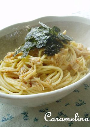 ひとりごはんに★なめたけスパゲティ-レシピのメイン写真