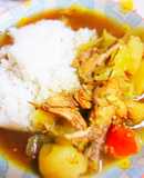 余ったチキン丸焼きがスープカレーに大変身