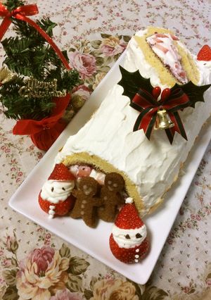 糖質制限！チーズクリームブッシュドノエル-レシピのメイン写真