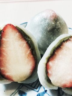 苺大福抹茶あん-レシピのメイン写真