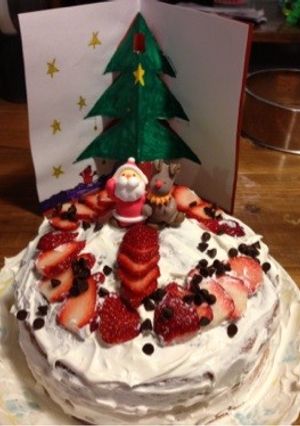 子供とクリスマスケーキ☆-レシピのメイン写真