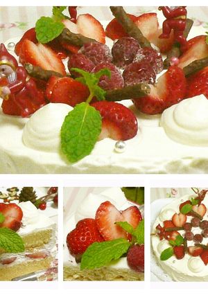 大切な日に♪苺のデコレーションケーキ❤-レシピのメイン写真
