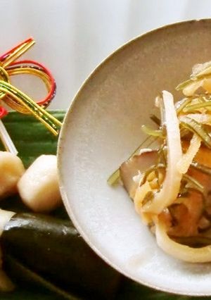 麦味噌と干し椎茸で、簡単おせちの松前漬を-レシピのメイン写真