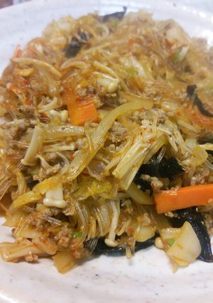 ご飯と相性抜群。白菜の麻婆春雨-レシピのメイン写真