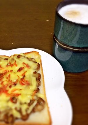 納豆チーズトースト-レシピのメイン写真