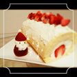 いちごサンタ ♡ ふわふわおひげ