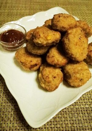 エリンギ*コーン入りチキンナゲット-レシピのメイン写真