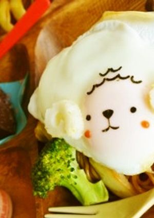 目玉焼きでひつじ♪お弁当にもお料理にも♪-レシピのメイン写真