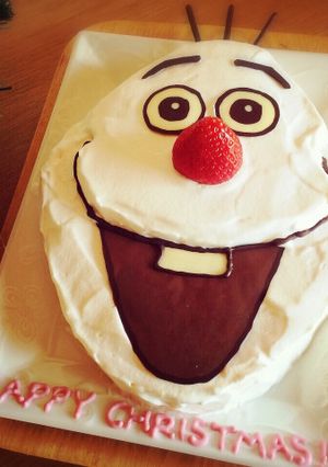 クリスマス☆オラフのケーキ-レシピのメイン写真