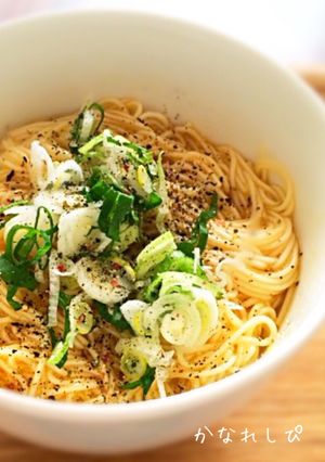 簡単＊1人ランチ＊釜玉そうめん＊アレンジ-レシピのメイン写真