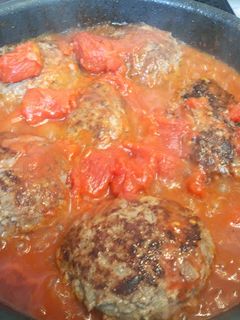 あつあつ煮込みトマトハンバーグ-レシピのメイン写真