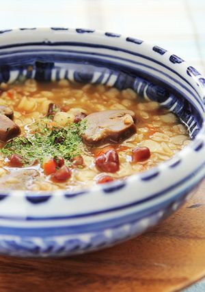 小倉あずきと押し麦のおかゆ【天狗缶詰】-レシピのメイン写真