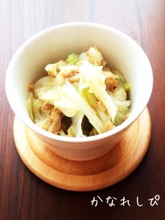 【大量消費】白菜とツナのサッと煮【減塩】-レシピのメイン写真