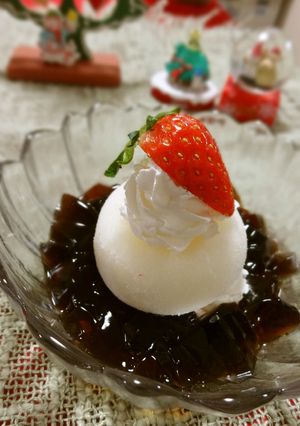 プチデザート♪コーヒーゼリー＆雪見大福-レシピのメイン写真