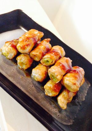 肉巻きネギのマスタード照り焼き♡-レシピのメイン写真