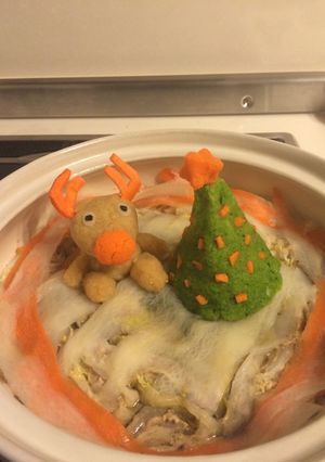 豚と白菜のお鍋 大根おろしアート付-レシピのメイン写真