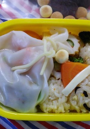 簡単キャラ弁♪ ゾウのサンタ-レシピのメイン写真