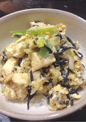 ひじきの炒り豆腐・簡単-レシピのメイン写真