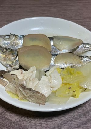 減塩やわらか中羽いわし蒸し-レシピのメイン写真