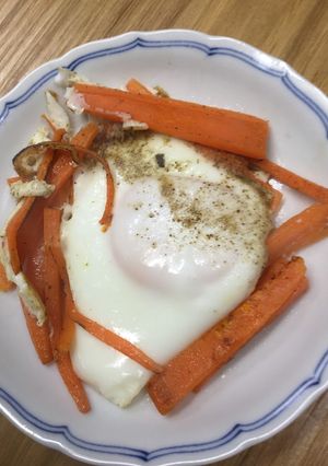 にんじんの巣ごもり卵-レシピのメイン写真