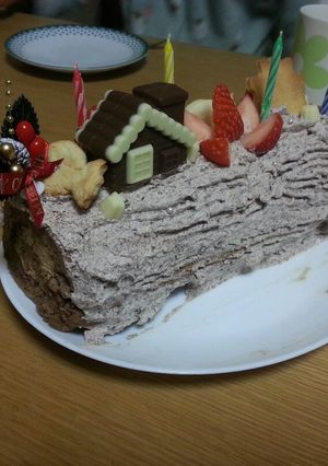 ブッシュドノエル<カフェモカ>-レシピのメイン写真