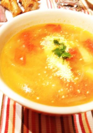 じゃがいもとプチトマトのスープ♪-レシピのメイン写真