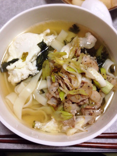 豚バラネギうどん-レシピのメイン写真