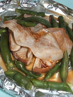 しいたけの豚肉のせホイル焼き-レシピのメイン写真