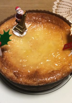リンゴのベイクドチーズケーキ-レシピのメイン写真