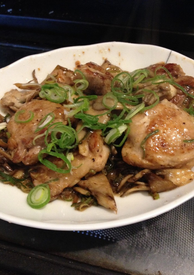 鶏肉ときのこのポン酢マヨ炒め-レシピのメイン写真