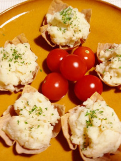 簡単!レンジで♡明太子ポテトサラダ-レシピのメイン写真