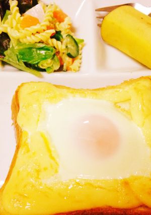 トースターで！プルプル目玉焼きトースト-レシピのメイン写真