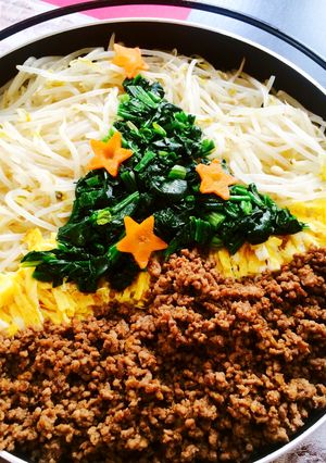 お子ちゃま風♪クリスマスビビンバ-レシピのメイン写真