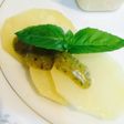 ゆでジャガイモのバジルマヨソース