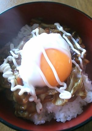 ☆節約☆肉なし！和風カレー丼-レシピのメイン写真