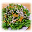 いりこと水菜のサラダ