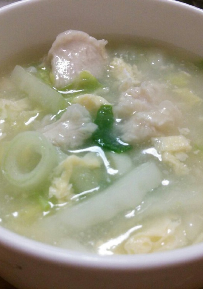 ささみと白菜のやわらかトロトロスープ-レシピのメイン写真