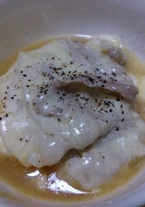 簡単!豆腐と豚肉のチーズのせ-レシピのメイン写真