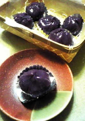 お手軽和菓子☆紫芋の栗入り茶巾-レシピのメイン写真