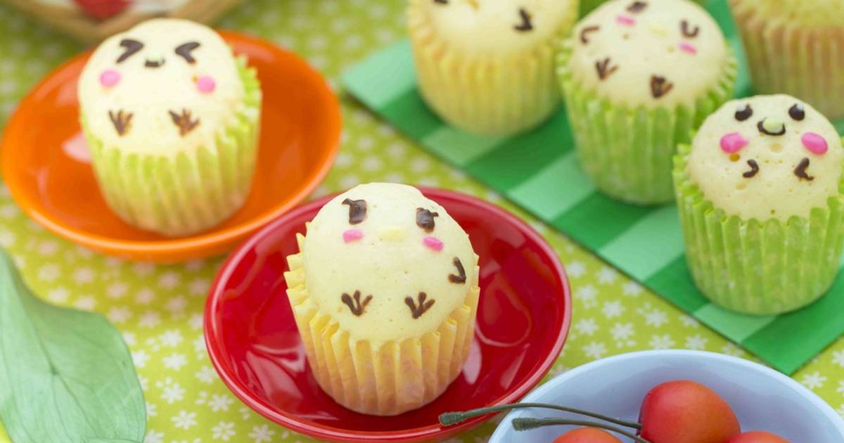 ハートカップケーキ♡うさぎちゃん ハートカップケーキ♡うさぎちゃん