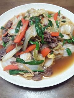 白菜と牛肉の炒め煮-レシピのメイン写真