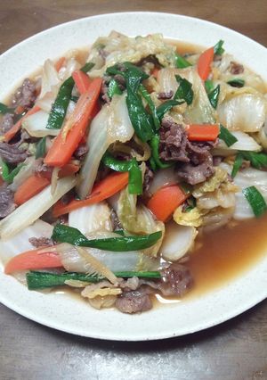 白菜と牛肉の炒め煮-レシピのメイン写真