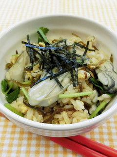 かきと塩昆布の炊き込みごはん-レシピのメイン写真