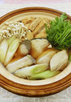 ブリと水菜の生姜鍋-レシピのメイン写真