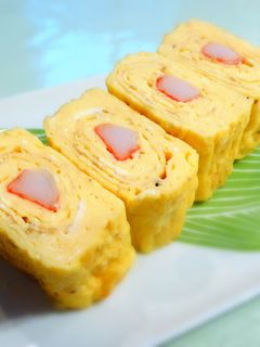 カニカマ入り 卵焼き-レシピのメイン写真