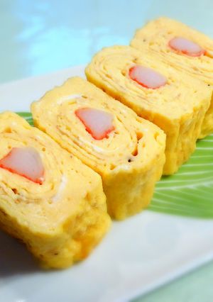 カニカマ入り 卵焼き-レシピのメイン写真