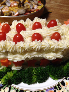ケーキ風ミートローフでインパクト大!-レシピのメイン写真