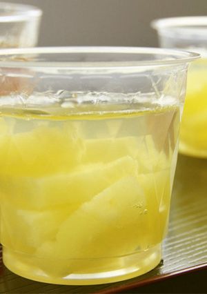 缶詰パイナップルゼリーの実験【天狗缶詰】-レシピのメイン写真
