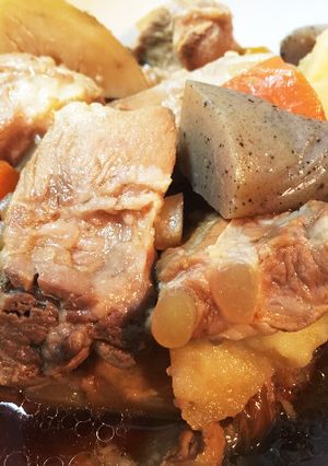 コリコリ美味しい♪豚バラ軟骨煮-レシピのメイン写真