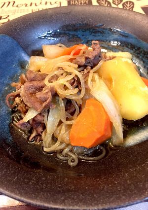 圧力鍋で牛肉をつかった肉じゃが-レシピのメイン写真